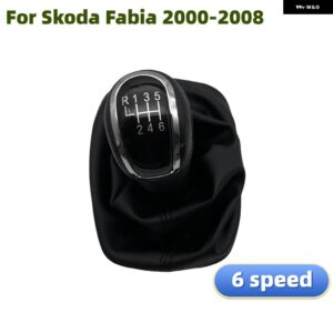 5/6スピード ギアスティック シフト ノブレザー ブーツ シュコダ ファビア 36739 - 6 speed