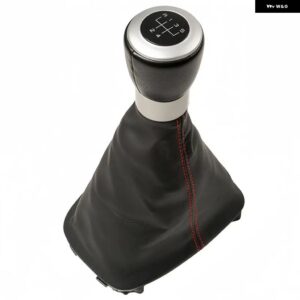 マニュアル 革 5/6スピード ギア シフト ノブ GAITOR ブーツ カバー シートアルハンブラ 2000-2010 カー スタイリング アクセサリー交換部品 - B0542