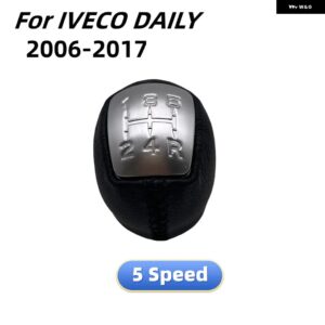 ギアスティック シフト ノブ 5/6スピード レザー ブーツ マニュアル レバー シフト IVECO DAILY IV DAILY V DAILY VI 2006-2017 - 5 speed