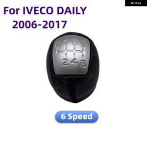 ギアスティック シフト ノブ 5/6スピード レザー ブーツ マニュアル レバー シフト IVECO DAILY IV DAILY V DAILY VI 2006-2017 - 6 speed