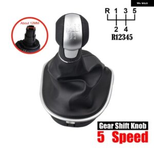 シート ALTEA 2004-2012 LEON II 2005-2012 TOLEDO III 2004-2009 ギア シフト ノブレバー シフター 5 6スピード レザーゲートル ブーツ 付き - 5 speed