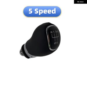 5/6スピード ギア シフト ノブレバー GAITOR ブーツ カバー クロームレザー シュコダ オクタヴィア A5 A6 2004 - 2012 カーアクセサリー - 5Speed gearknob only