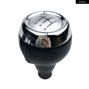 5/6スピード 革 ギア シフト ノブ マニュアル ハンドスピードボールシフター ミニクーパー F54 F55 F56 F57 R55 R56 R57 R58 R59 R60 R61 - R123456 Black