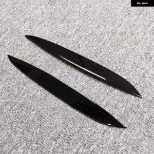 VW ゴルフ MK4 ゴルフ 4 GTI TDI SDI R32 1997-2006 2個 黒 ヘッドライト アイブロウ ヘッドランプ カバー トリム ステッカー - Glossy black