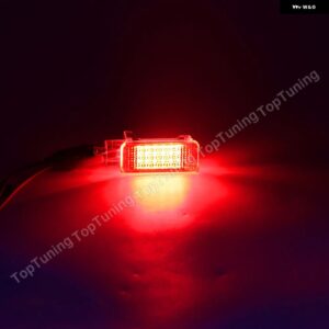 セアト レオン MK3 5F 2012-17-2019 LED ドア カーテシー インテリア フットウェル グローブ ボックス トランク ラゲッジ ライト - Red