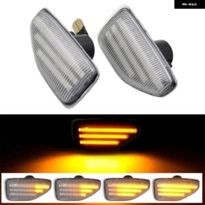 ダチア サンデロ 2 ローガン 2 ダスター II ステップウェイ ダイナミック ウインカー ウィンカーライト サイドミラー インジケーター リピーター シーケンシ - Dynamic Crystal