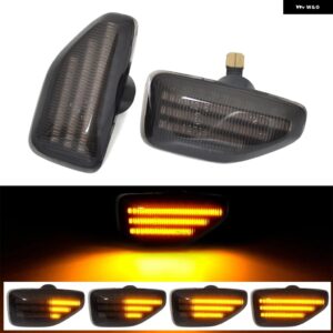 ダチア サンデロ 2 ローガン 2 ダスター II ステップウェイ ダイナミック ウインカー ウィンカーライト サイドミラー インジケーター リピーター シーケンシ - Dynamic Smoked