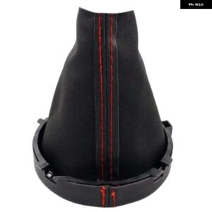 5/6速 マニュアル カー スタイリング ギア シフト ノブレバー スティックペン GAITOR ブーツ カバー 襟ミニクーパー F54 F55 F56 F57 F60 - Black 5 Speed