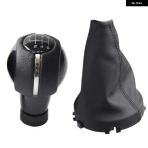 5/6速 マニュアル カー スタイリング ギア シフト ノブレバー スティックペン GAITOR ブーツ カバー 襟ミニクーパー F54 F55 F56 F57 F60 - 2pcs 6 speed black