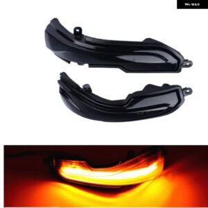 LED ダイナミックウィンカー ライトサイドミラー シーケンシャル インジケーター ウインカーランプ インフィニティQ30 Q50 Q60 Q70 QX50 QX60 QX70 - Smoked black-Yellow
