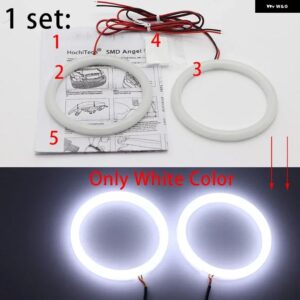 スマートフォーツー W451 2007-2014 カー スタイリング 乳白色光 SMD LED エンジェルアイリングキット ウィンカーライト - only white color