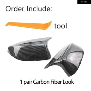 インフィニティ Q50 Q60 QX30 Q70 2014-2022 リアビュードア ウイング サイドミラー カバー キャップシェルケース - Carbon Fiber Look
