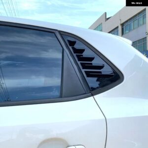 VW ポロ MK5 6R ポロ MK5 6C MK6 GTI TGI TSI MPI リア三角窓シャッター 三角サンシェード パッチ シャークギル - MK5 Glossy Black