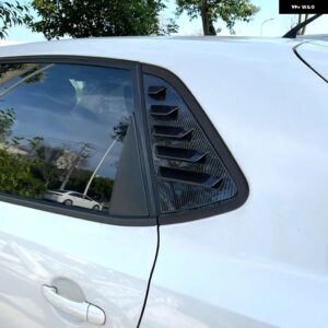 VW ポロ MK5 6R ポロ MK5 6C MK6 GTI TGI TSI MPI リア三角窓シャッター 三角サンシェード パッチ シャークギル - MK6 Carbon Look