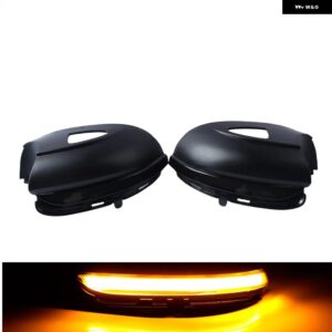 LED ダイナミックウィンカー ライトサイド ウイング バックミラー インジケータランプ VW ゴルフ 6 MK6 GTI R32 08-14 TOURAN - Yellow-With Holes