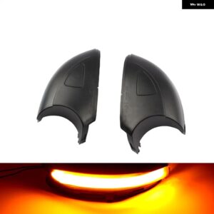 LED ダイナミックウィンカー ライトサイド ウイング バックミラー インジケータランプ VW ゴルフ 6 MK6 GTI R32 08-14 TOURAN - Yellow-No Holes
