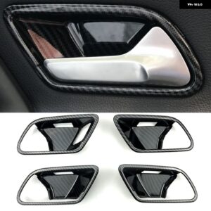 カーボン インテリア センター コンソール コントロール パネル エアベント カバー トリム ベンツ Aクラス W177 V177 2019-2022 CLA C118 W118 2020+ - Door handle2