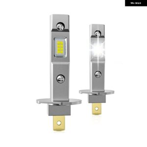 2個 H3 90ワット LED ヘッドライト 1:1 電球 ミニサイズデザインワイヤレス H1 車 LED 12V ランプファンレス CSP 7035 チップ 24000LM 6500K ホワイト