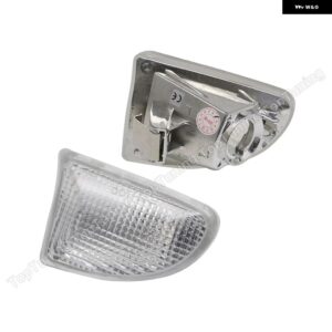 2X スマート フォーツー 451 MK1 MK2 2007-2015 スモークレンズ クリアレンズ フェンダーサイドマーカーランプ ウィンカーライト OEM - Clear Silver Base