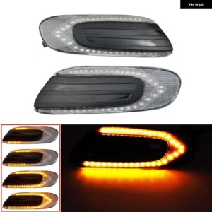 2X ダイナミック LED フェンダーサイド マーカーライト シーケンシャルウィンカーリピーターランプミニクーパー F55 F56 F57 2016-2020 - Dynamic Crystal