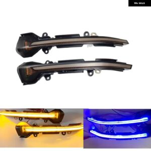 2個 ダイナミックウィンカー シーケンシャル ウインカーランプ サイドミラー ライト セアト レオン MK3 5F イビサ MK5 アロナ - Blue-Yellow