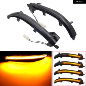 2X LED ダイナミックサイドミラー ウインカーウインカーリピーターライト 7P6949101 7P6949102 VW トゥアレグ II 7P 2010-13-2018 - Dynamic Yellow