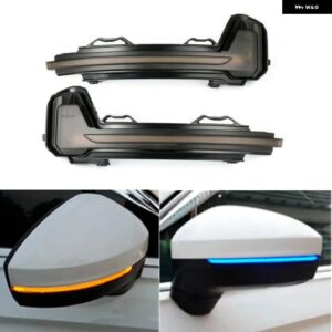 LED ダイナミックサイドマーカー ウィンカーライト流水ウインカー VW ティグアン MK2 2017-2018 VW トゥアレグ MK3 2019 - Blue-Yellow