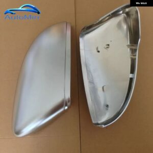 2PC マットクローム ウイング ミラー キャップ VW パサート CC B7 シロッコジェッタ MK6 ユーロビートルサイドカバー 交換 2010-14 - no hole