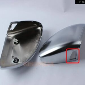 マットクローム ウイング ミラー キャップ VW ゴルフ 8 VIII MK8 GTI GTD GTE R サイドミラー カバー 2020 2021 2022 2024 GTD - with blind spot