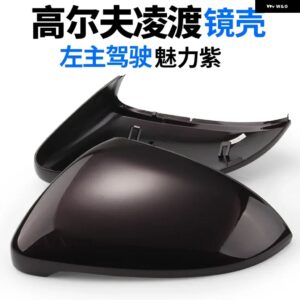 2個 サイド ウイング ミラー カバー キャップ VW ゴルフ MK7 7.5 VII GTI GTD GTE ホワイト SPORTSVAN SPORTSWAGEN 2013-2019 TOURAN - Purple