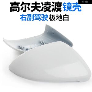 2個 サイド ウイング ミラー カバー キャップ VW ゴルフ MK7 7.5 VII GTI GTD GTE ホワイト SPORTSVAN SPORTSWAGEN 2013-2019 TOURAN - WHITE