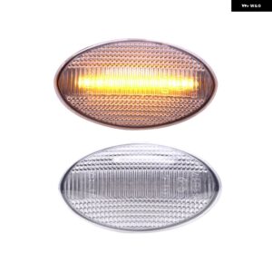2個 ダイナミック LED サイドマーカーランプミニクーパー R50 R52 R53 37469 シーケンシャル ウィンカーライト - Clear Dynamic