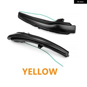 ダイナミック LED ウインカー ライト サイド マーカー シーケンシャル リピーター 点滅 インジケーター GLC-KLASSE C253 X253 クーペ C205 A205 - Smoked black-Yellow