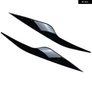 フォーカス 2 MK2 MK2.5 カーボン 外装 カバー カー スタイリング アクセサリー 2008-2011 ABS ヘッドライト アイブロウ ヘッドランプ - Gloss Black