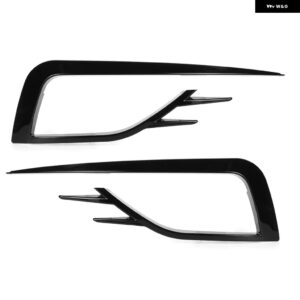 ゴルフ 7 MK7 フェイスリフト 2013-20 フロントバンパー フォグライト グリル フォグランプ アイブロウカバー トリム ABS - MK7 Facelift