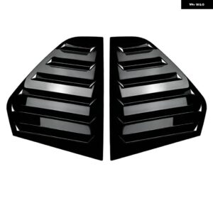 リアシャッターカバー トリム ウィンドウルーバー サイドベント トリム アクセサリーサイドウィンドウ スポイラー ゴルフ 8 MK8 GTI GTD GTE 2020-2024 - Gloss Black