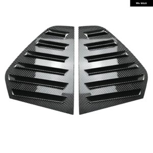 リアシャッターカバー トリム ウィンドウルーバー サイドベント トリム アクセサリーサイドウィンドウ スポイラー ゴルフ 8 MK8 GTI GTD GTE 2020-2024 - Carbon Look