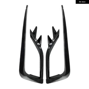 VW ゴルフ 7 MK7 GOLF7 MK7.5GOLF 7 フロント フォグランプ カバー トリム フロントバンパー フォグランプ グリル フレーム アイブロウ ステッカー キット - MK7.5 Carbon Look