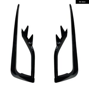 VW ゴルフ 7 MK7 GOLF7 MK7.5GOLF 7 フロント フォグランプ カバー トリム フロントバンパー フォグランプ グリル フレーム アイブロウ ステッカー キット - MK7 Black