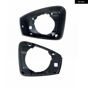 自動サイドミラー カバー フレーム ウインカー VW トゥアレグ CR7 2019-2024 加熱ガラスボトム ホルダー 交換部品 トリム - Left cover no hole