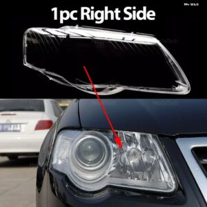 VW パサート MAGOTAN B6 R36 2006-2010 車クリア ハウジング フロント ヘッドライト レンズ ガラスランプカバー ランプシェード - 1pc Right Side