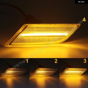 1ペア アンバー シーケンシャル インジケーター ダイナミック LED サイドマーカーランプ VW トランスポーター T6 2020 2021 スモーク/クリア - Smoke Dynamic