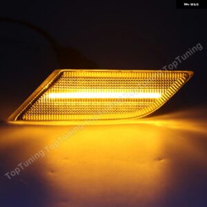 1ペア アンバー シーケンシャル インジケーター ダイナミック LED サイドマーカーランプ VW トランスポーター T6 2020 2021 スモーク/クリア - Clear Dynamic