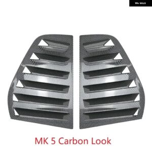 VW ゴルフ MK4 MIK5 MK6 MK7 MK8 ゴルフ 4 5 6 7 8 スタイリング リアウィンドウルーバー三角シャッター 装飾 カバー ステッカー トリム - MK4 Carbon Look