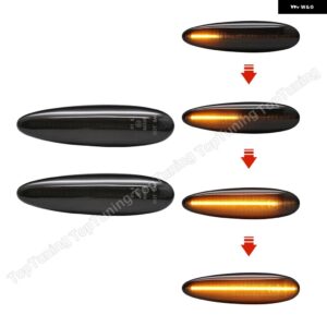 2個 LED ダイナミックサイドマーカー ウインカーライト フィアットアルベアパリオブローボブラバマレアストラーダシエナペルラ ウィンカーランプ - No Dynamic Clear