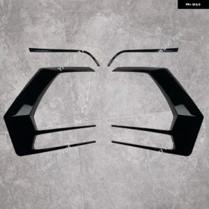 VW ゴルフ ゴルフ 7.5 ゴルフ MK 7.5 GTI GTD GTE R R-LINE TDI TSI 2016-2019 リアバンパー スプリッター カナード スポイラー 自動車 外装 パーツ - Glossy Black UP