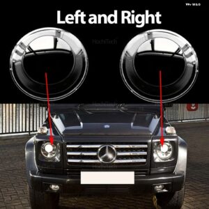 ヘッドランプ レンズ シェルマスクク リアランプ シェード カバー メルセデス Gクラス W463 AMG G63 G55 G65 G ワーゲン G ワゴン PUCH G 07-18 - Left and Right