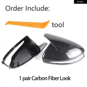 MERCEDES AMG C E S GLC W205 W213 W238 W222 C217 C253 X205 W253 X253 専用 LHD カーボン リアビューサイドミラー カバー - Carbon Fiber Look