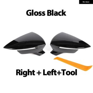 バックミラー カバー キャップ カーボン/ブラック セアト レオン ライオン 5F III ST FR キュプラ イビサ 6F V KJ1 アロナ KJ7 - Gloss Black