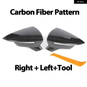 バックミラー カバー キャップ カーボン/ブラック セアト レオン ライオン 5F III ST FR キュプラ イビサ 6F V KJ1 アロナ KJ7 - Carbon fiber pattern
